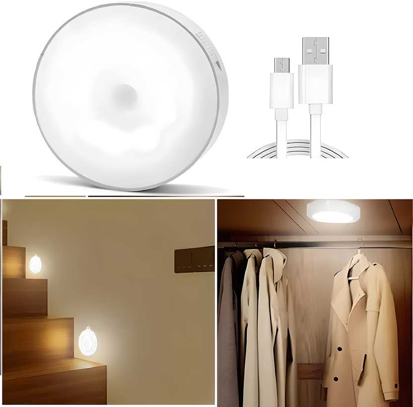 Motion Sensor Light for Home with USB Charging Wireless LED Night Light